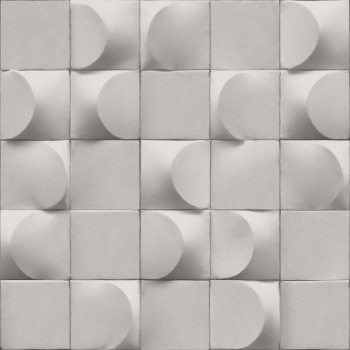 Textured, light gray 3D wallpaper geometric pattern, AF24522, Affinity, Decoprint