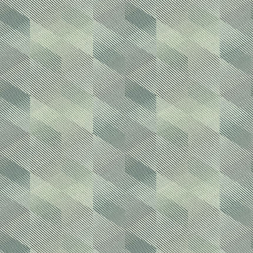 Non-woven, gdark green, geometric pattern wallpaper, AF24580, Affinity, Decoprint