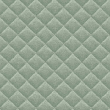 Non-woven, green, geometric pattern wallpaper, AF24561, Affinity, Decoprint