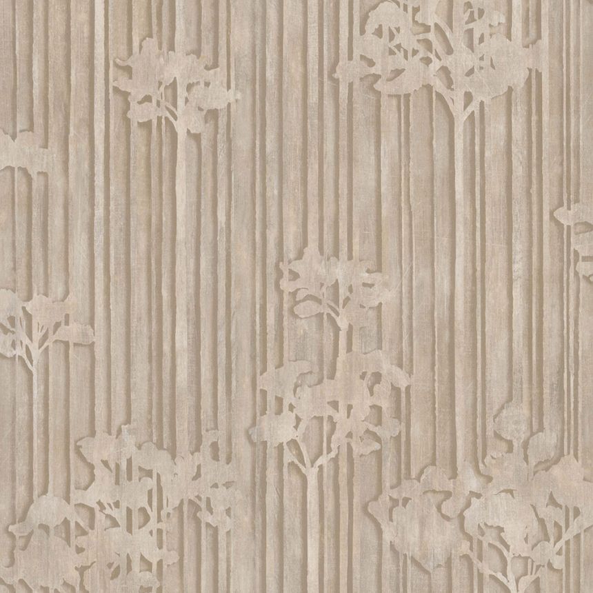 Beige non-woven wallpaper, trees, 221081, Imagine, BN Walls