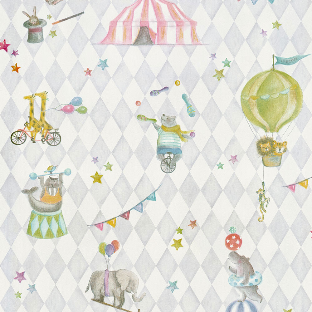 Children's wallpaper, animals in the circus 220741, Doodleedo, BN Walls