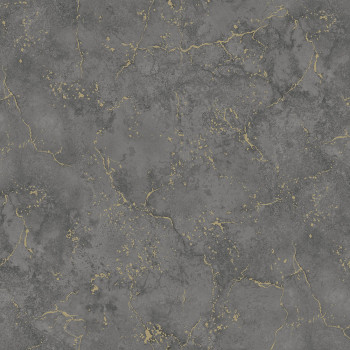 Black non-woven concrete imitation wallpaper, M57989D, Adéle, Ugépa