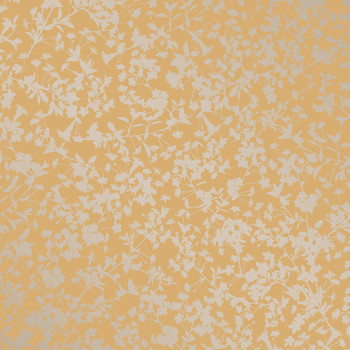 Yellow non-woven wallpaper, Flowers, M52402, Adéle, Ugépa