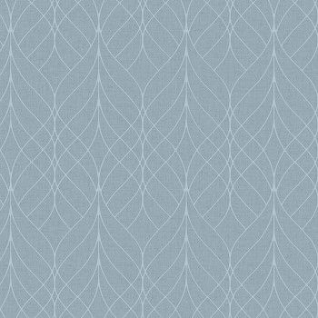 Blue geometric non-woven wallpaper, M41991D, Adéle, Ugépa
