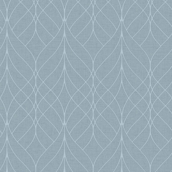 Blue geometric non-woven wallpaper, M41901, Adéle, Ugépa