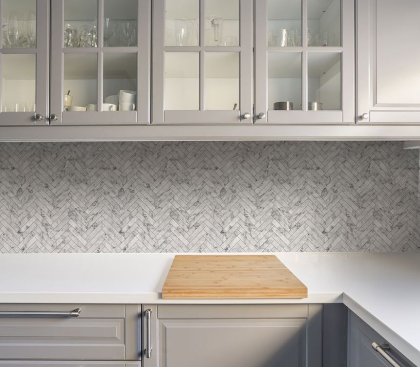 Non-woven kitchen/bathroom wallpaper 112644, Vavex 2024