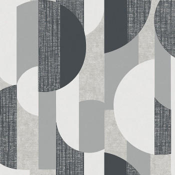 Gray geometric pattern wallpaper A56302, Vavex 2024