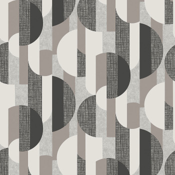 Gray geometric pattern wallpaper A56301, Vavex 2024