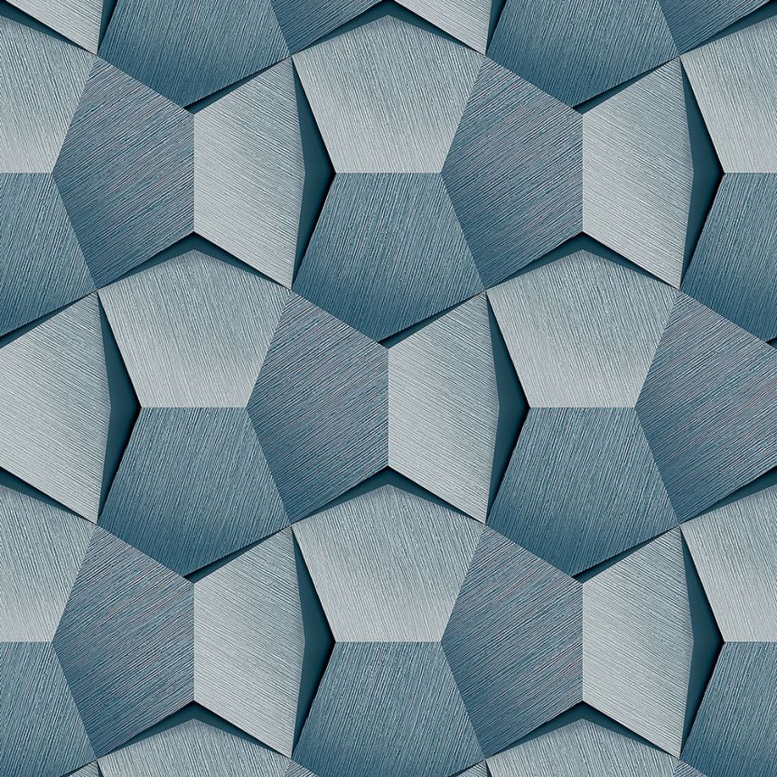 Geometric blue 3d wallpaper A54603, Vavex 2024