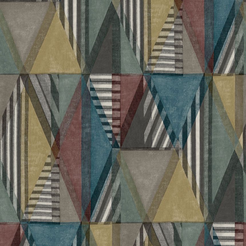 Non-woven geometric pattern wallpaper A51101, Vavex 2024