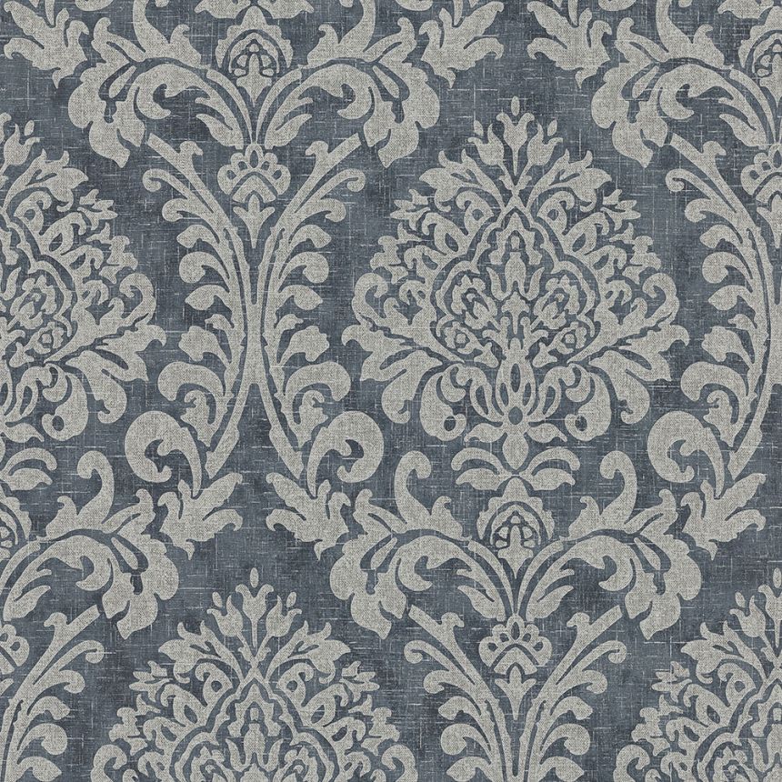 Blue wallpaper with ornaments A50101, Vavex 2024