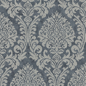Blue wallpaper with ornaments A50101, Vavex 2024