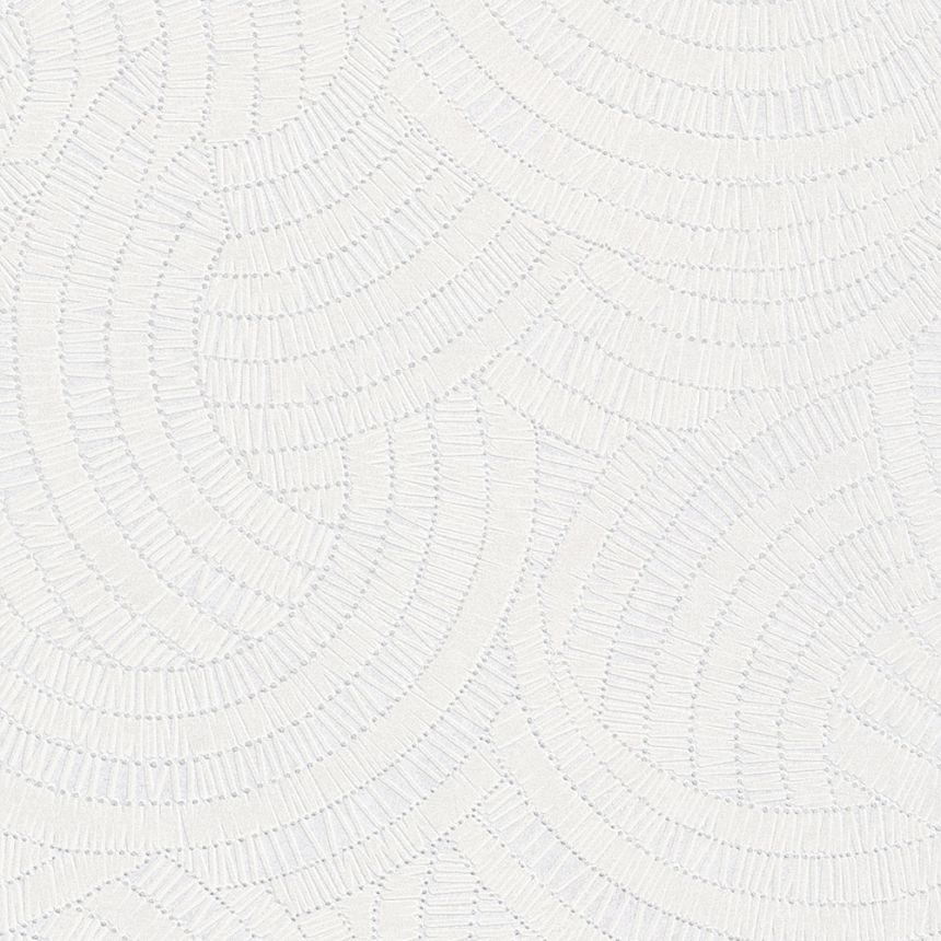 Gray textured non-woven wallpaper, ornaments A48101, Vavex 2024