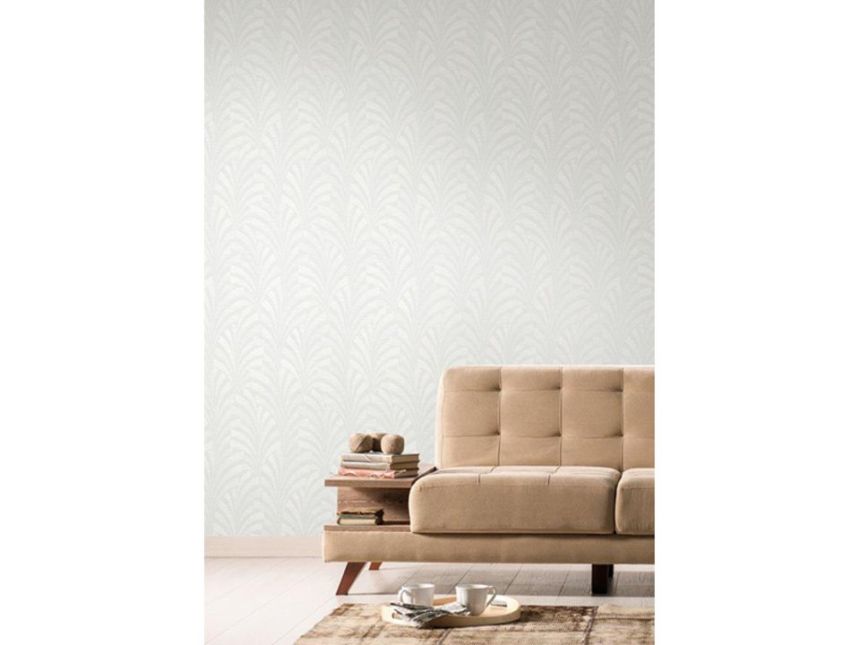 White wallpaper with ornaments A53304, Vavex 2024