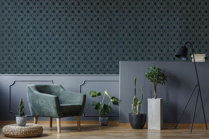 Non-woven geometric pattern wallpaper 115933, Vavex 2024