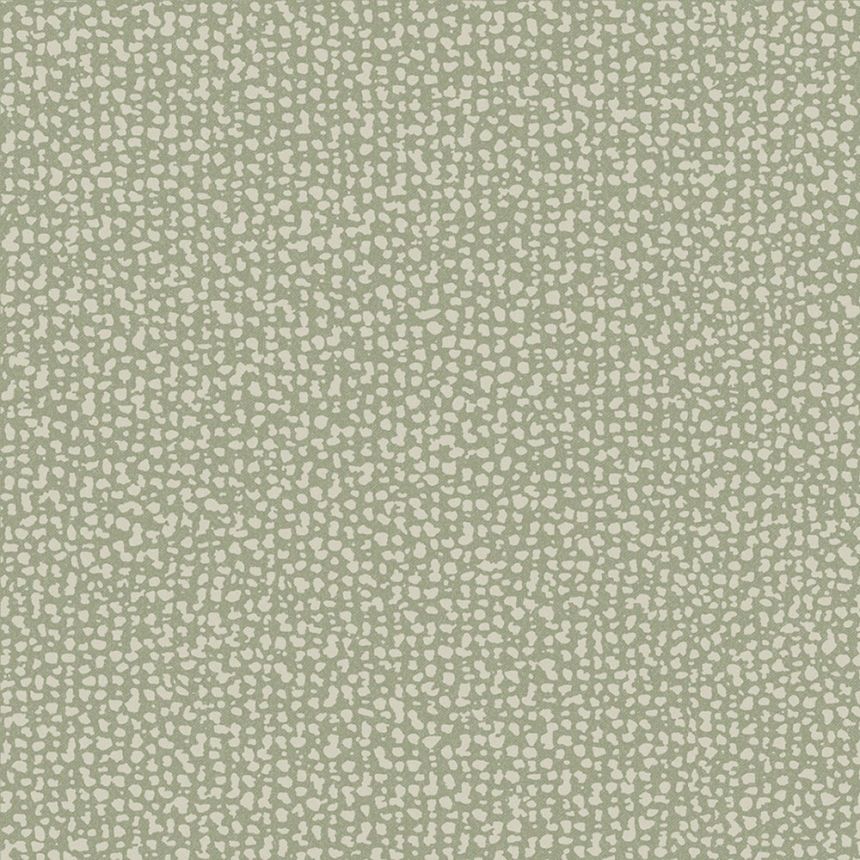 Green non-woven wallpaper with cream spots DD3801, Dazzling Dimensions 2, York