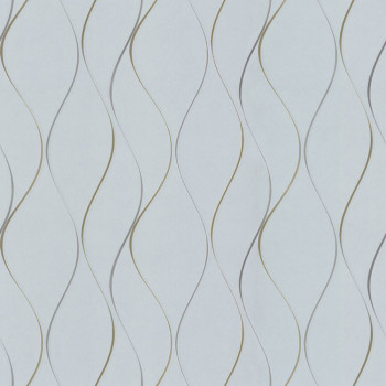 Luxury grey-blue wallpaper with metallic waves DD3701, Dazzling Dimensions 2, York