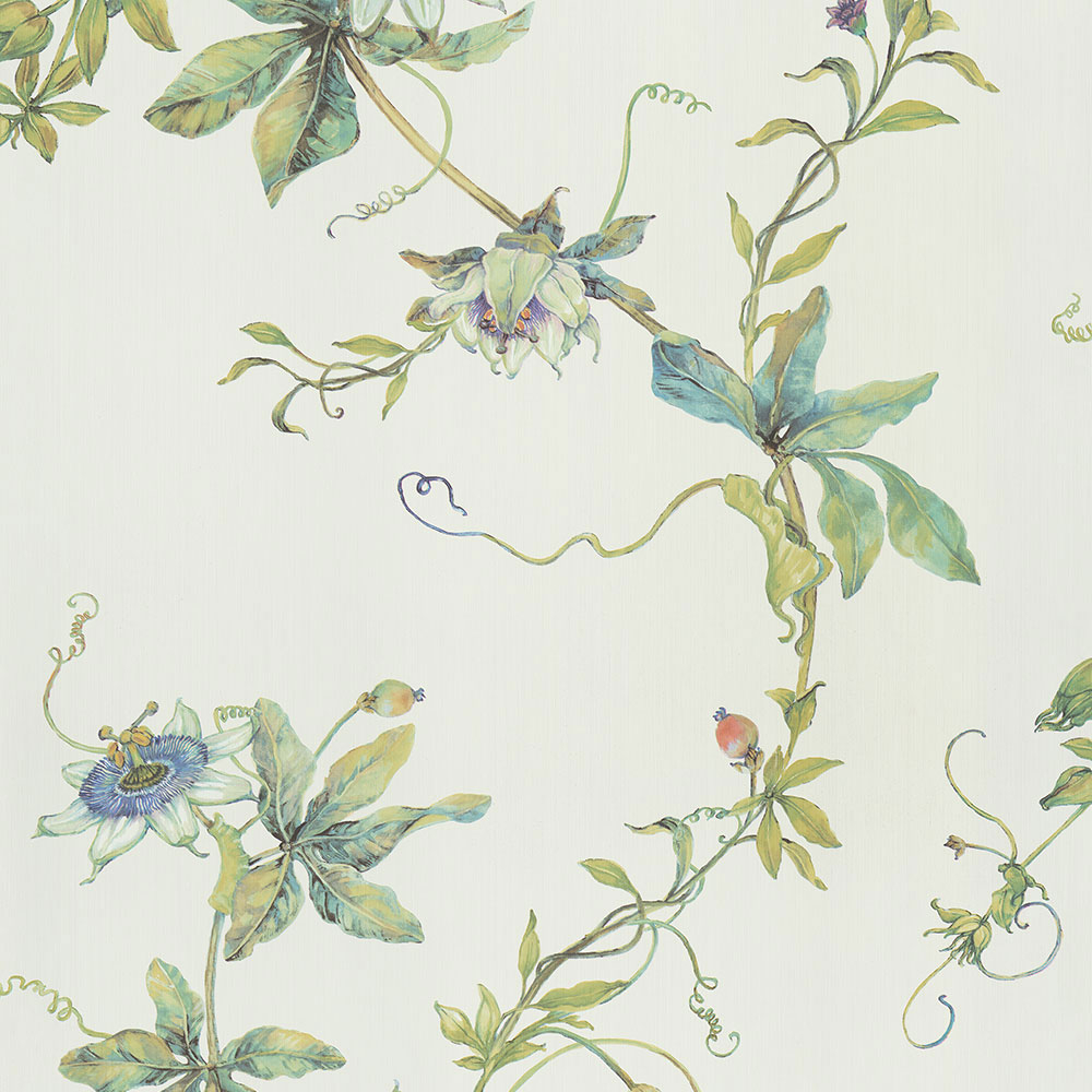 White non-woven floral wallpaper, 220904, Preloved, BN Walls