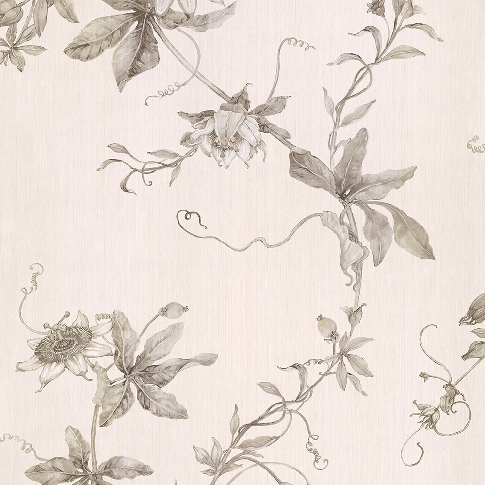 White non-woven floral wallpaper, 220900, Preloved, BN Walls