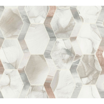 Non-woven wallpaper, imitation of marble tiles OS4283, Modern nature II, York