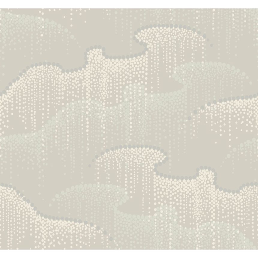 Gray non-woven wallpaper, dots, pearls OS4265, Modern nature II, York