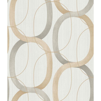 Geometric pattern wallpaper, gray-beige pattern OS4212, Modern Nature II, York