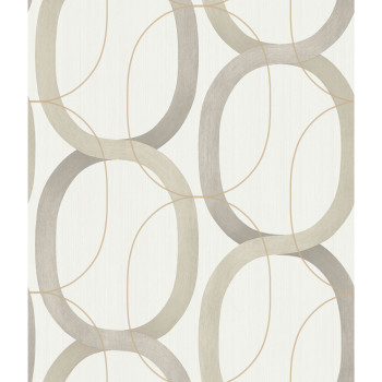 Geometric pattern wallpaper, gray-beige pattern OS4211, Modern Nature II, York