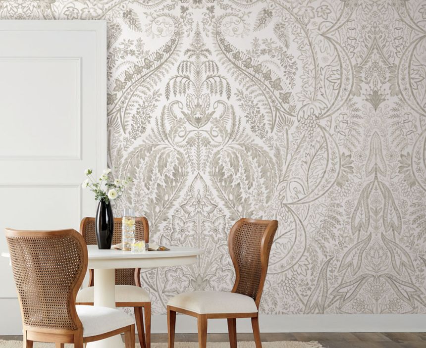 Pre-pasted wall mural, damask pattern DM4913M, 3,41 x 2,74m, Damask, York