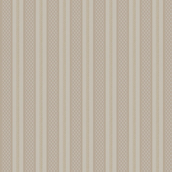 Beige non-woven stripes wallpaper, Z66850, Satin Flowers, Zambaiti Parati