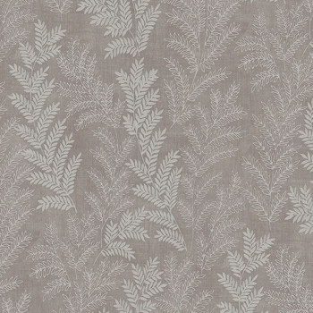 Brown non-woven wallpaper, Leaves, Z66815, Satin Flowers, Zambaiti Parati