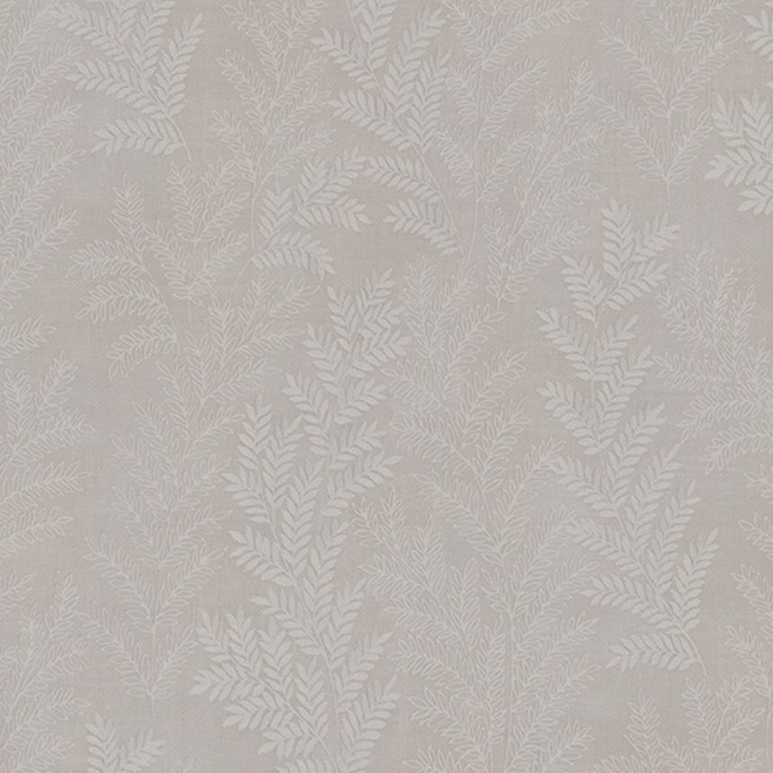 Beige non-woven wallpaper, Leaves, Z66813, Satin Flowers, Zambaiti Parati
