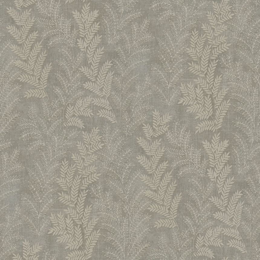 Green non-woven wallpaper, Leaves, Z66811, Satin Flowers, Zambaiti Parati