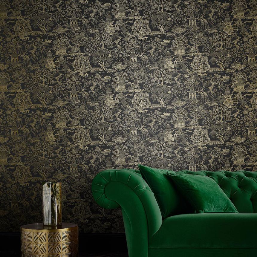 Luxury wallpaper with Japanese landscape 105929 Reverie, Graham&Brown