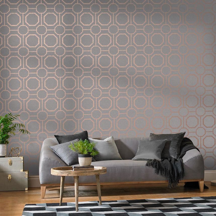 Luxury geometric pattern wallpaper 105773 Eternal, Graham&Brown