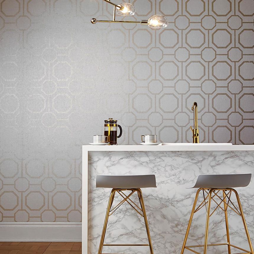 Luxury geometric pattern wallpaper 105770 Eternal, Graham&Brown