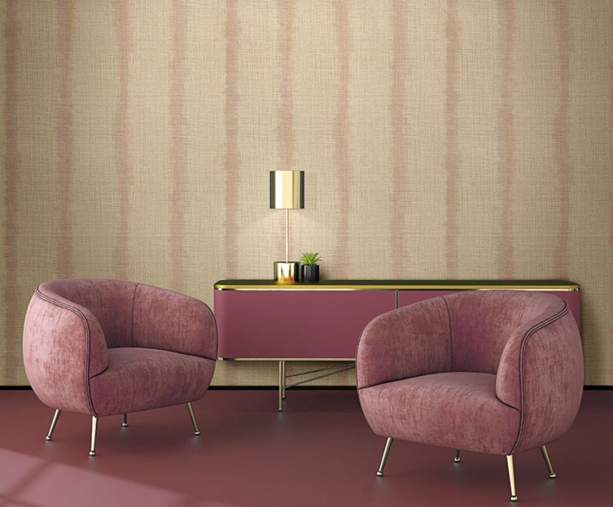 Brown luxury striped wallpaper Z80050 Philipp Plein, Zambaiti Parati