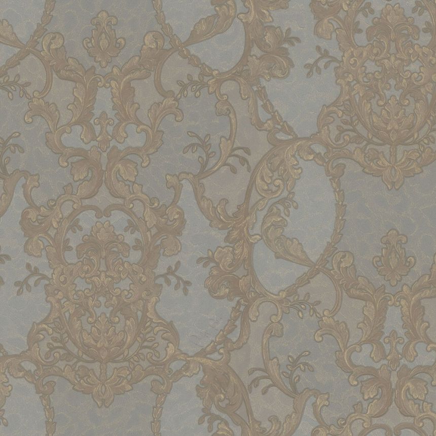 Gold-grey baroque luxury wallpaper Z80043 Philipp Plein, Zambaiti Parati
