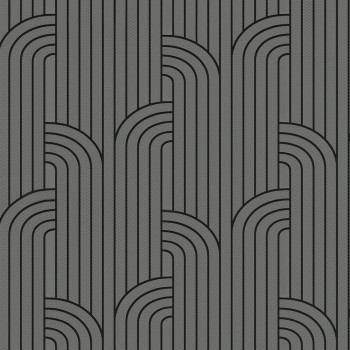 Luxury grey geometric pattern wallpaper Z76005, Vision, Zambaiti Parati