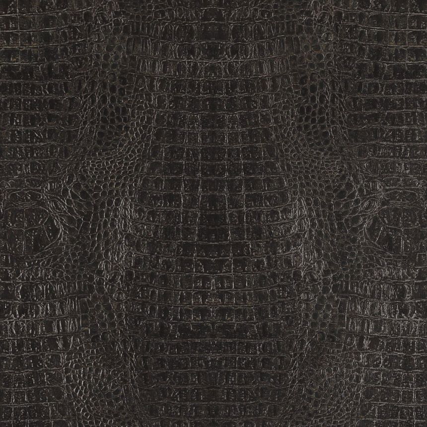 Black wallpaper, imitation crocodile skin 17950, Inspire, BN Walls