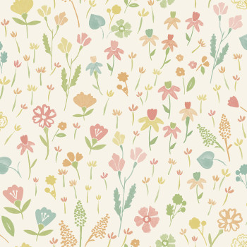 Cream floral wallpaper MN3505, Maison, Grandeco