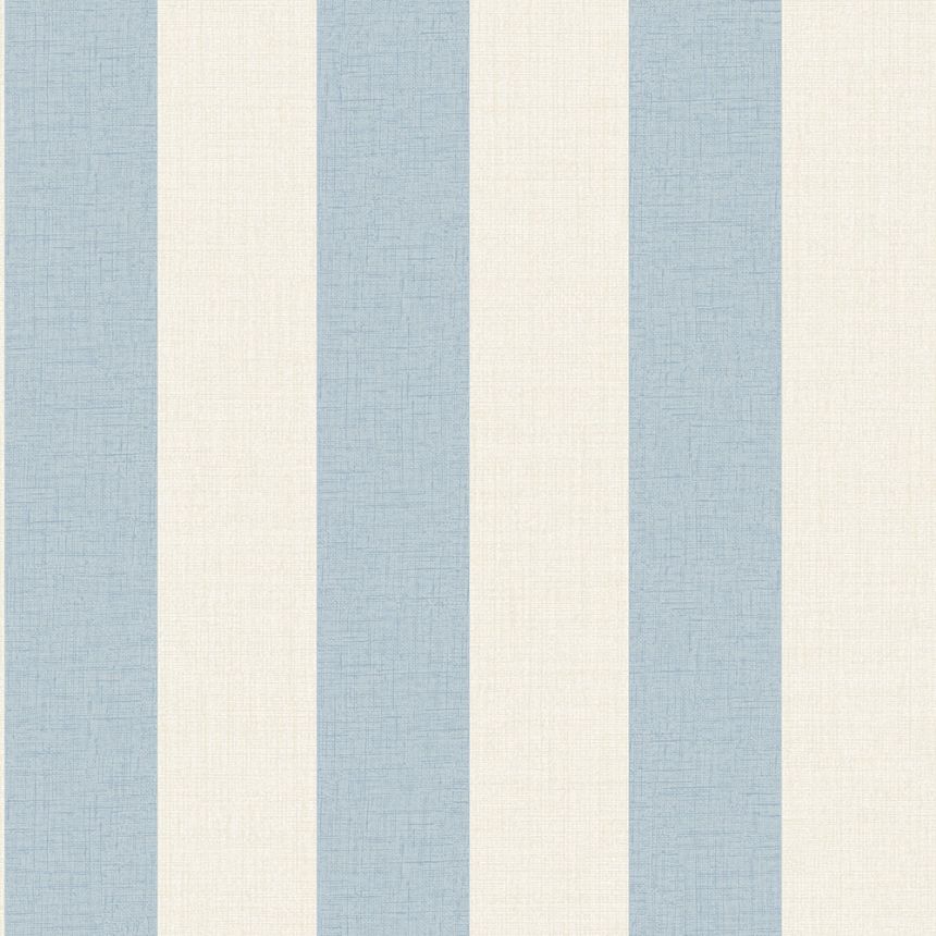 Blue and cream striped wallpaper MN4007, Maison, Grandeco
