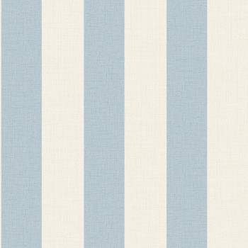 Blue and cream striped wallpaper MN4007, Maison, Grandeco