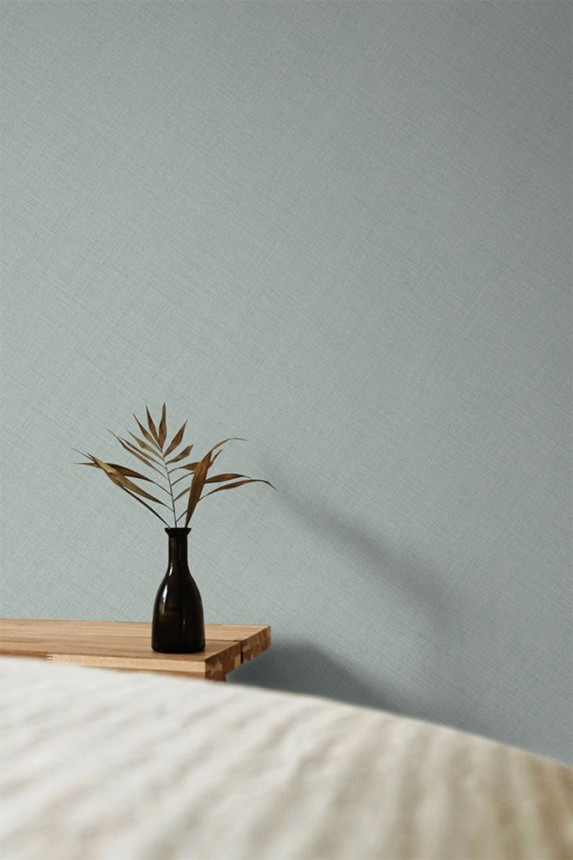 Turquoise wallpaper, fabric imitation MN1011, Maison, Grandeco