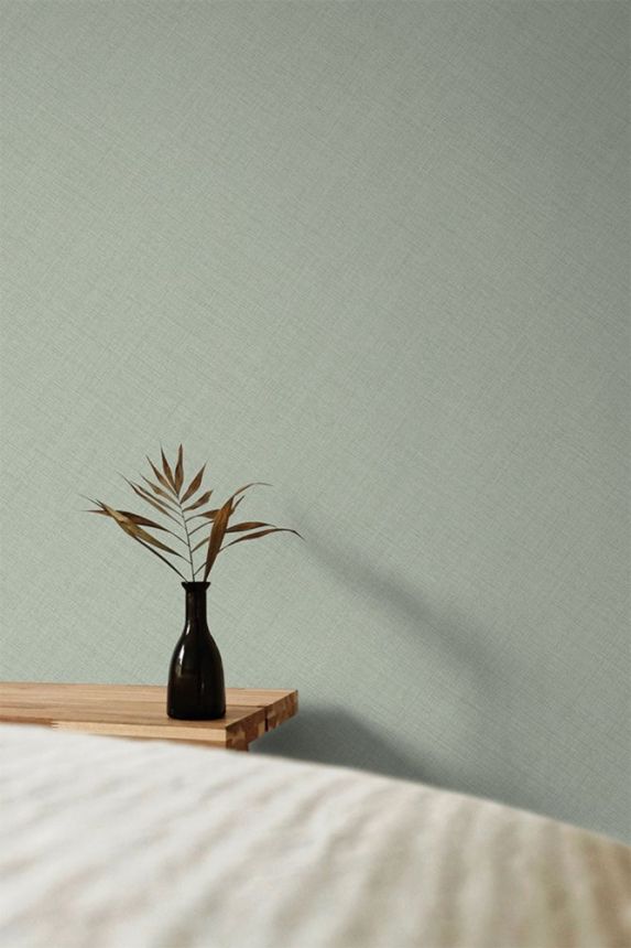 Green wallpaper, fabric imitation MN1009, Maison, Grandeco