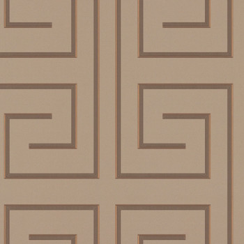 Luxury brown geometric pattern wallpaper Z76038, Vision, Zambaiti Parati