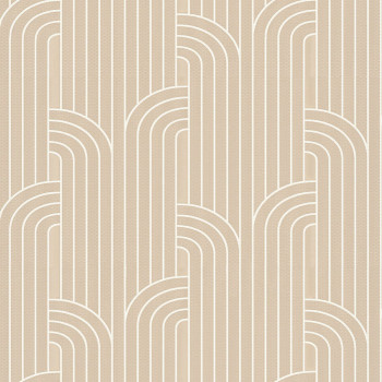 Luxury beige geometric pattern wallpaper Z76034, Vision, Zambaiti Parati