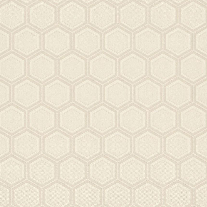Luxury beige geometric pattern wallpaper Z76030, Vision, Zambaiti Parati