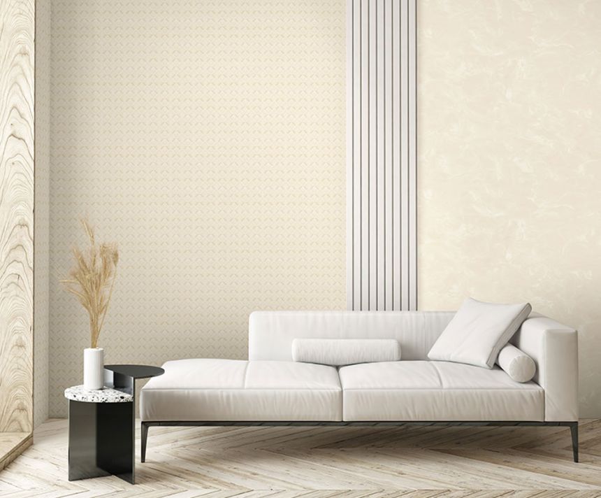 Luxury beige geometric pattern wallpaper Z76029, Vision, Zambaiti Parati
