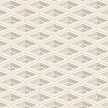 Luxury cream geometric pattern wallpaper Z76025, Vision, Zambaiti Parati