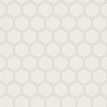 Luxury cream geometric pattern wallpaper Z76022, Vision, Zambaiti Parati